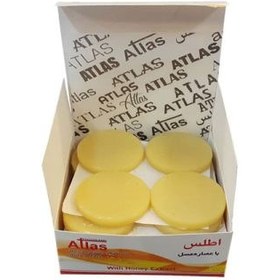 تصویر شمع اصلاح سکه ای عسل اطلس (500 گرم) Atlas honey hair remover wax-500gr