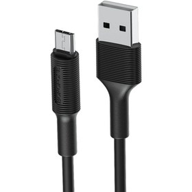 تصویر کابل تبدیل USB به MICRO USB بروفون مدل BX1 طول 1 متر 