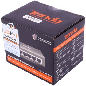 تصویر سوییچ 5 پورت تندا مدل TEG1005D Tenda TEG1005D 5-Port Gigabit Desktop Switch