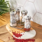 تصویر جا ادویه 5 پارچه کاراجا Tottori Inox ارسال 7 روز کاری