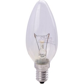 تصویر لامپ شمعی شفاف فیلیپس Philips E14 60W Philips E14 60W LED Bulb