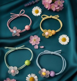 تصویر کش مو دوبل طرح گل 