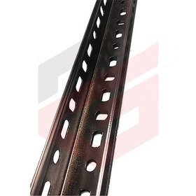 تصویر نبشی قفسه انباری مشکی رنگ 