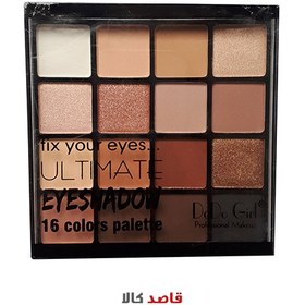 تصویر پالت سایه چشم 16 رنگ دودوگرل شماره 03 16 Colors Eyeshadow 03