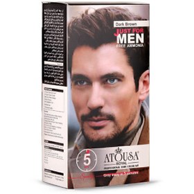 تصویر کیت رنگ موی مخصوص آقایان آتوسا رویال 03-مشکی طبیعی Atousa Royal Men Hair Color Kit