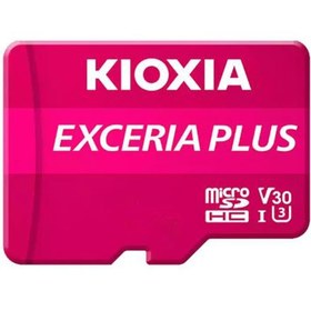 تصویر کارت حافظه‌ MICRO SD کیوکسیا C10 U3 V30 EXCERIA PLUS سرعت 100Mb/s ظرفیت 128 گیگابایت با آداپتور 