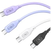 تصویر کابل 1 متری Type-C یوسمز SJ619 USAMS US-SJ619 3A USB to Type-C Silicone 1m Data Cable