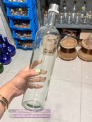 تصویر بطری نوشیدنی یک لیتری شفاف 