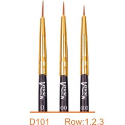 تصویر قلم آرایشی ورژن VERGEN - قلم گریم سایز ۰۰ کد D101 