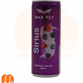 تصویر نوشیدنی انرژی زای ماکس فلای MAX FLY با طعم توت های جنگلی 250 میل 