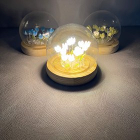 تصویر چراغ خواب گوی لاله Tulip ball lamp