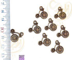 تصویر خرجکار برنزی دوچرخه کد182 