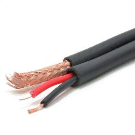 تصویر کابل RG59 ترکیبی مغزی 08 شیلد 80 رشته CCA برق 2 در 0.5 