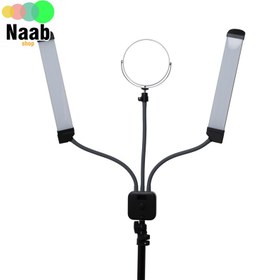 تصویر رینگ لایت دو بازو (شاخ گوزنی) RoHS LFY_500 Double Arm Light (همراه با ریموت) 