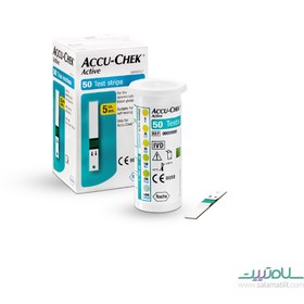 تصویر نوار تست قند خون اکیو چک اکتیو ACCU-CHEK ACTIVE بسته 50 عددی 