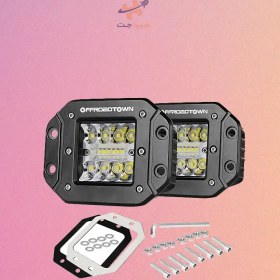 تصویر چراغ‌های LED آفرودتایون OFFROADTOWN مدل Flush Mount 