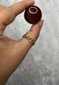 تصویر گوی سنگ طبیعی عقیق سرخ 