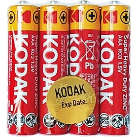 تصویر باتری نیم قلمی کداک مدل Super-Heavy-Duty بسته چهار عددی 