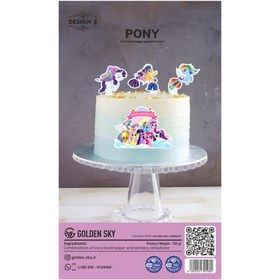 تصویر تصویر و تاپر کیک پونی 