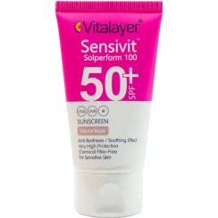 تصویر کرم ضد آفتاب SPF50 پوست حساس ویتالیر 50 میلی لیتری 