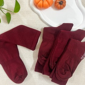 تصویر جوراب زرشکی 