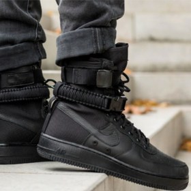 خرید و قیمت کتونی مردانه نایک ایر فورس 1 Nike Air Force 1 High Full Black |  ترب