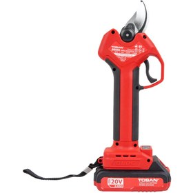 تصویر قیچی باغبانی شارژی توسن مدل 9550 ۲۰ ولت براشلس 