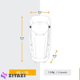 تصویر کوله پشتی زنانه فورکلاز- 45+10 لیتری – فوق سبک – MT900 UL 