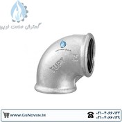 تصویر زانو 90 درجه گالوانیزه توپی برزیل - 11/2 Topi Brazil Galvanized 90 Degree Elbow