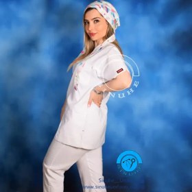 تصویر اسکراب شلوار برند سینوهه مدل (U-flex) سفید 