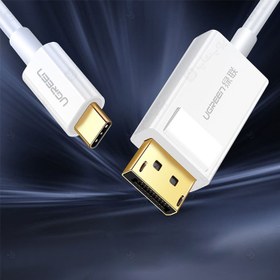 تصویر کابل تبدیل Type C به DisplayPort یوگرین مدل MM139 ا Cable Ugreen MM139 40420 DisplayPort 1.5m Cable Ugreen MM139 40420 DisplayPort 1.5m