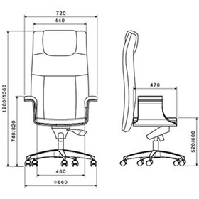 تصویر صندلی مدیریتی لیو - M81 