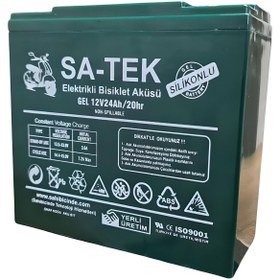 تصویر باطری باتری موتور سیکلت الکتریکی Sa Tek 12V 24 Ah 2024 Satek 