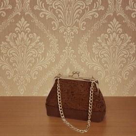 تصویر کیف چرمی دهنه فلزی 