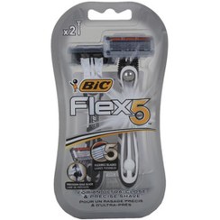 تصویر خودتراش پنج تیغه مدل فلکس 2 عددی بیک Bic Flex Razor 5 Blade Pack Of 2