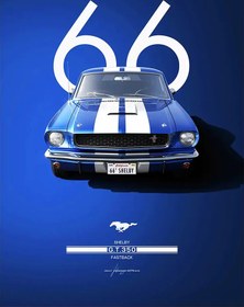 تصویر متال پوستر ماشین فورد موستانگ کد N209 