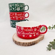 تصویر سوپ خوری وارداتی سرامیکی - قرمز 