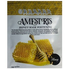 تصویر ماسک صورت ورقه ای آبرسان عسل آمستریس پک 3 عددی amestris face mask Honey