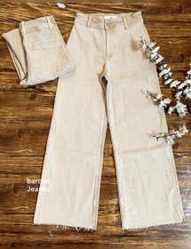 تصویر کراپ واید لگ کرم MANGO 