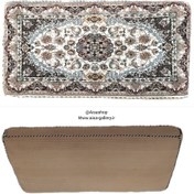 تصویر پشتی سنتی طرح فرش مستطیلی جفتی 