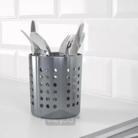 تصویر پایه قاشق چنگال فولاد ضد زنگ 13.5 سانتی متری ایکیا مدل IKEA ORDNING IKEA ORDNING cutlery stand stainless steel 13.5 cm