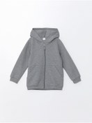 تصویر سویشرت پایه با زیپ و کلاه کشی مردانه نوزاد - ال‌سی وایکیکی - LC Waikiki -- 852306280- اورجینال 