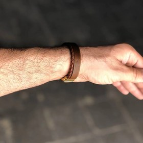 تصویر دستبند چرمی کد ۱۰ Bracelet code 10