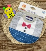 تصویر پیشبند نوزادی مخمل چیکو ۱۱۱۸ - شیر و جغد 