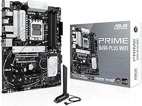 تصویر ASUS PRIME B650-PLUS WIFI AMD B650 AM5 RYZEN دسکتاپ 9000 8000 و 7000 مادربرد ATX ، DDR5 ، PCIE 5.0 M.2 ، 2.5 گیگابایتی LAN ، WiFi 6E ، HDMI ، SATA 6 GBPS ، USB Type-C ، Bios Flashback ، Thunderbolt 4 Header 4 Header ASUS Prime B650-PLUS WiFi AMD B650 AM5 Ryzen Desktop 9000 8000 &amp; 7000 ATX Motherboard, DDR5, PCIe 5.0 M.2, 2.5Gb LAN, WiFi 6E, HDMI , SATA 6 Gbps, USB Type-C , BIOS Flashback , Thunderbolt 4 Header