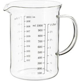 تصویر پیمانه اندازه گیری ایکیا مدل VARDAGEN IKEA VARDAGEN Measuring jug, glass, 1.0 l