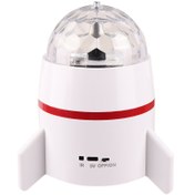 تصویر اسپیکر بلوتوثی چراغ دار Rocket Music Lamp + ریموت کنترل ROCKET MUSIC LIGHT WIRELESS SPEAKER WITH REMOTE CONTROLE