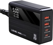 تصویر شارژر رومیزی الدینیو مدل A4809C ۴ پورت ۱۰۰ وات 