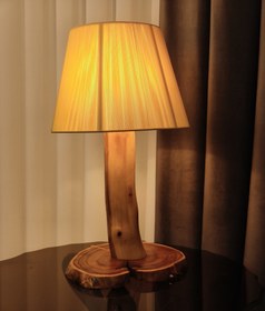 تصویر آباژور رومیزی چوبی کد 110 