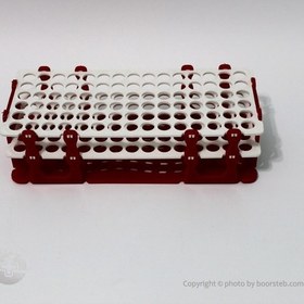 تصویر رک لوله آزمایش 90 خانه 13 Test tube shelf 90 House 13